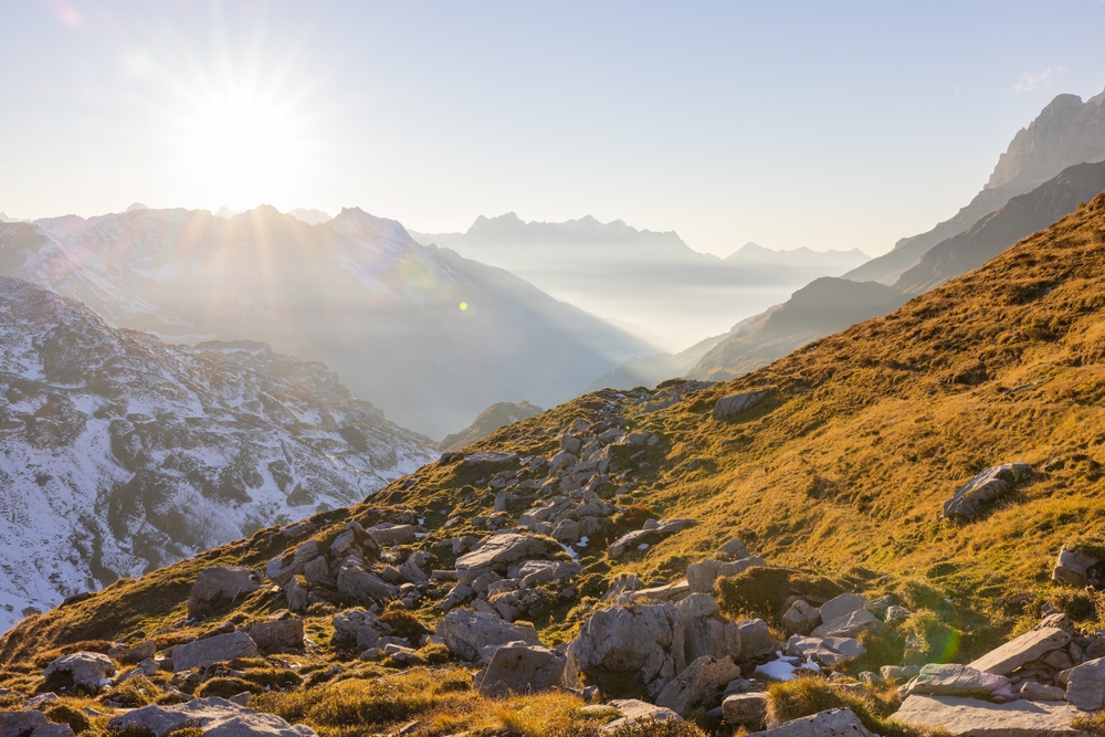 Schächental, Klausenpas Alpen in Zwitserland