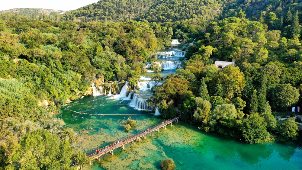 De zeven Krka watervallen