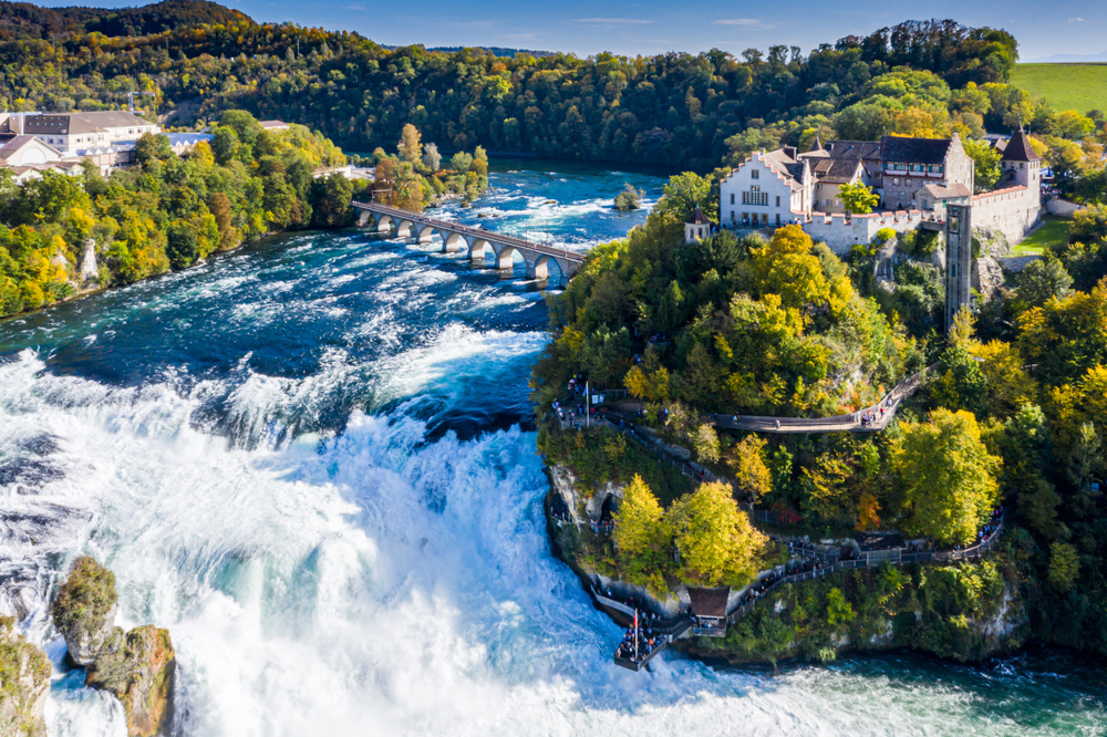 visiter la suisse : les chutes du rhin